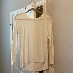 LuluLemon White Long sleeve top